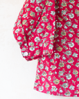 חולצה מכופתרת אדומה פרחונית | 18-24 חודשים