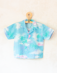 Tropical button-up shirt in pastel colors | 4-5 years