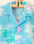 Tropical button-up shirt in pastel colors | 4-5 years