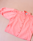 חולצה ורודה ארוכה עם שרוולים רחבים | 18-24 חודשים