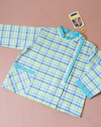 Romantic blue plaid shirt | French deadstock from the 70s | 2-3 years