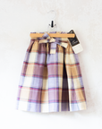 Beautiful plaid skirt | French deadstock from the seventies | 6-7 years