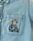 חולצת ג׳ינס עם רקמות של טינטין | 3-4 שנים