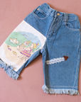 Bermuda jeans with summer patch | 4-5 years