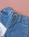 Bermuda jeans with summer patch | 4-5 years