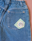 Bermuda jeans with summer patch | 4-5 years