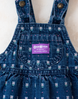 Oshkosh Floral Denim Overall Dress | 12-18 Months