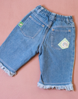Bermuda jeans with summer patch | 4-5 years