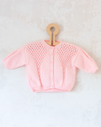קרדיגן צמר ורוד | 12-18 חודשים