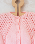 קרדיגן צמר ורוד | 12-18 חודשים