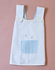 Reversible tank top with embroidery and lace | 3-4 years