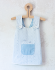 Reversible tank top with embroidery and lace | 3-4 years