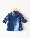 Blue raincoat from the Sixties with snow embroidery | 18-24 months