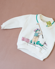 White golfer sweatshirt | 12-18 months