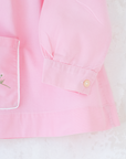Pink shirt with embroidered pocket from the 70s | 4-5 years