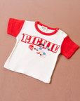 Red Ringer T with Picnic | 3-6 months