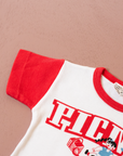 Red Ringer T with Picnic | 3-6 months