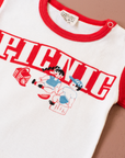 Red Ringer T with Picnic | 3-6 months
