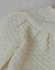 Knitted top in light yellow | 3-6 months