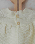 Knitted top in light yellow | 3-6 months