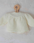 Knitted top in light yellow | 3-6 months