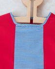 Red dress with mouse | Deadstock from the Sixties | 9-12 months