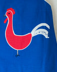 Blue dress with rooster | Deadstock from the Sixties | 9-12 months