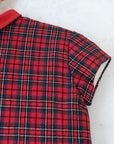 Red Plaid Set | Dead Stock from the Sixties | 18-24 Months