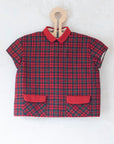 Red Plaid Set | Dead Stock from the Sixties | 18-24 Months