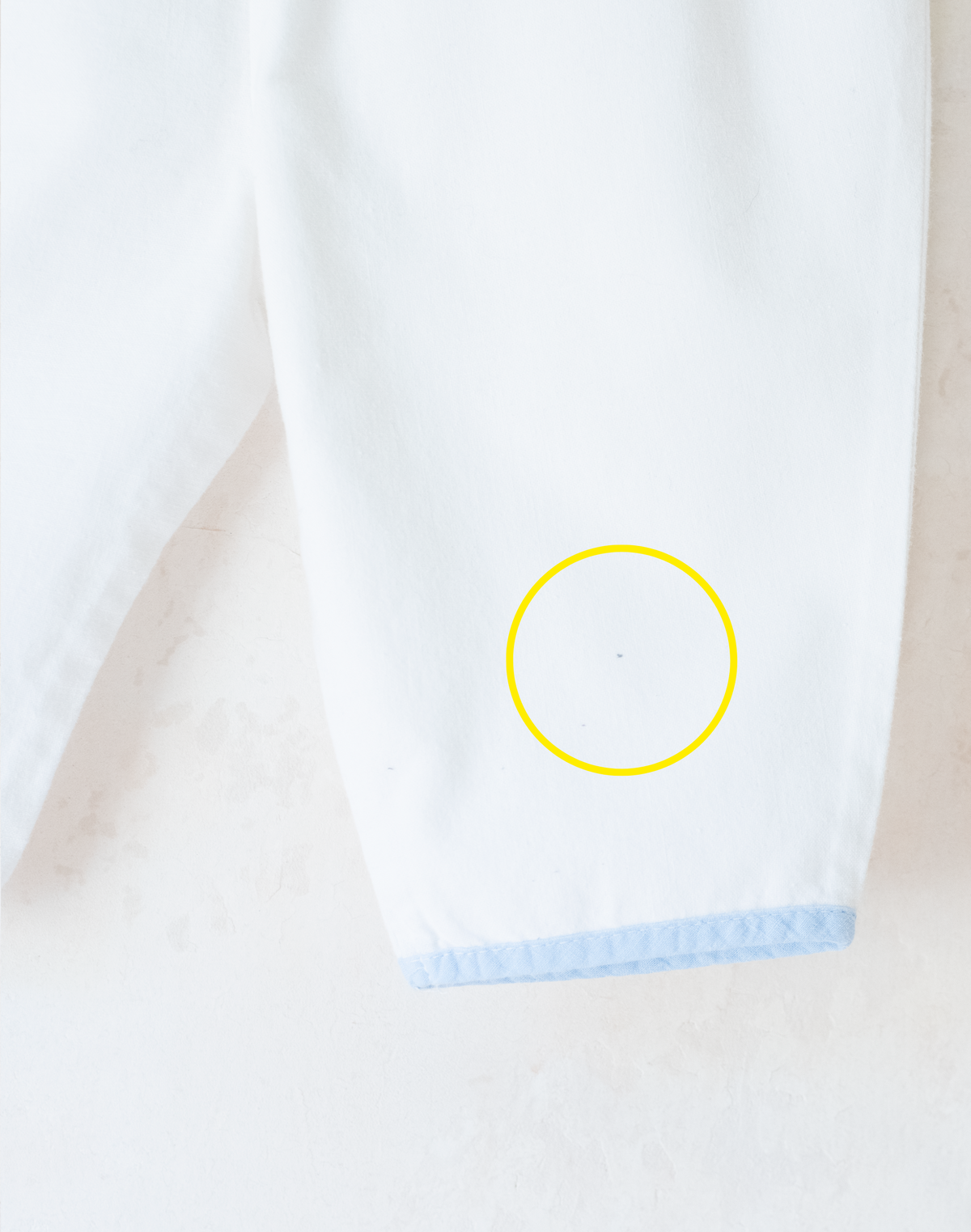 White sailor overalls with a boat embroidered on the leg | 9-12 months
