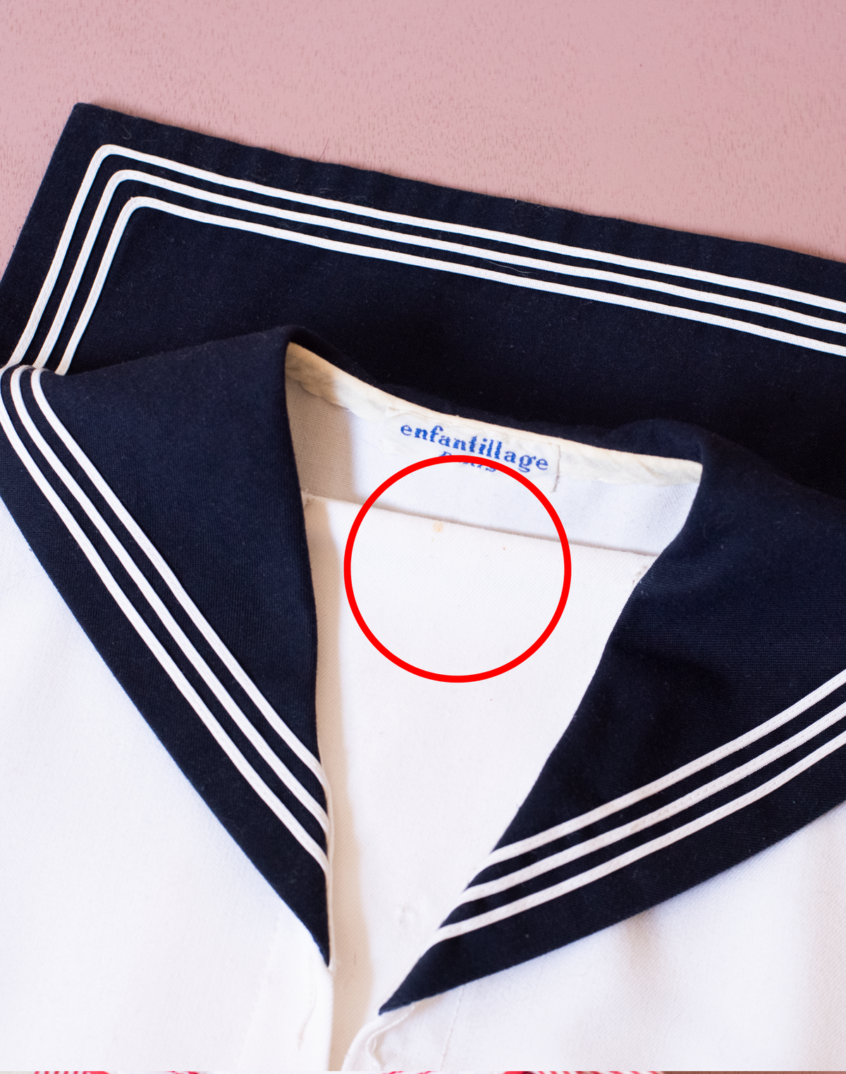 1950s Parisian sailor dress | 7-9 years