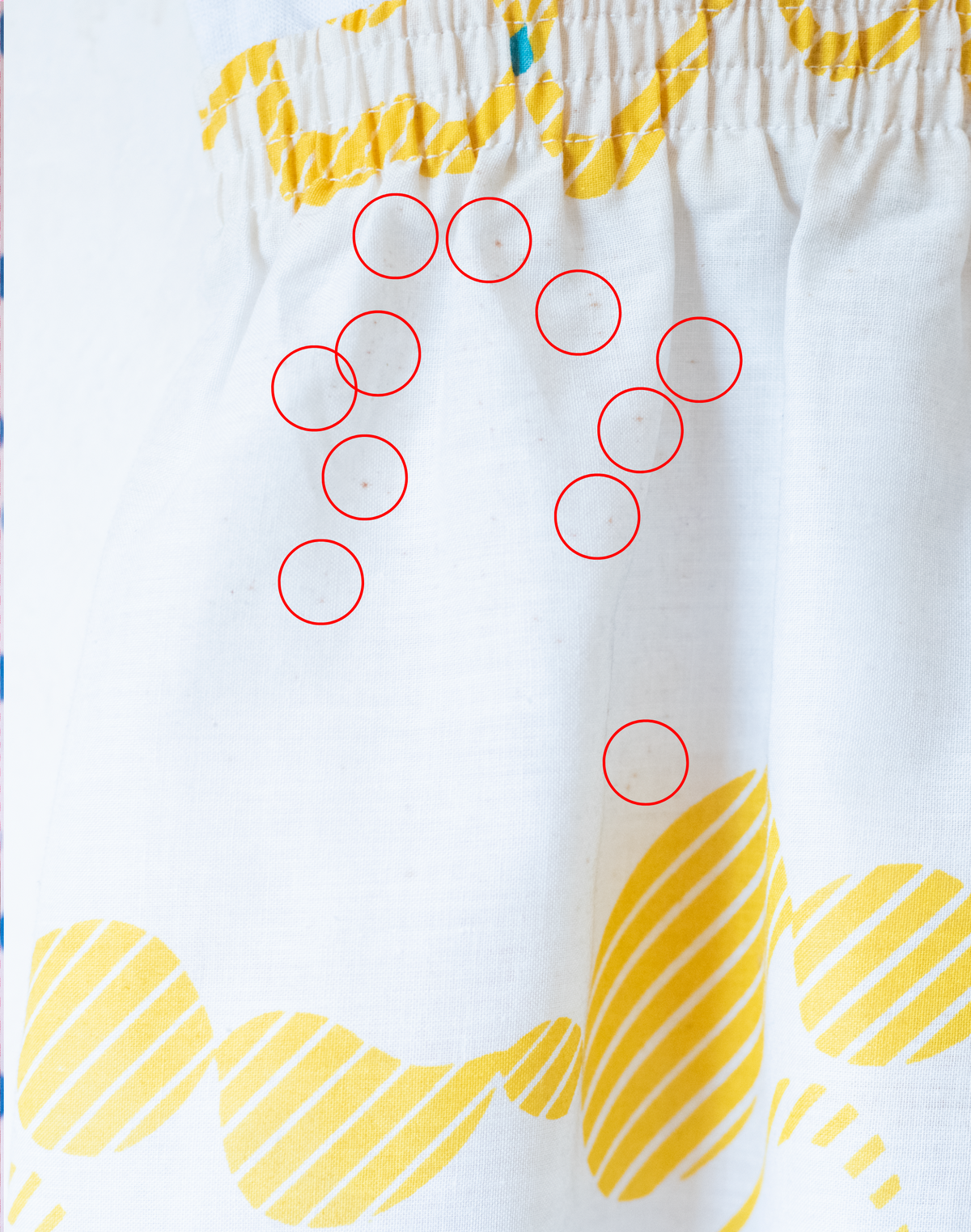 White dress from Spain with a print of waves and starfish | 10-11 years