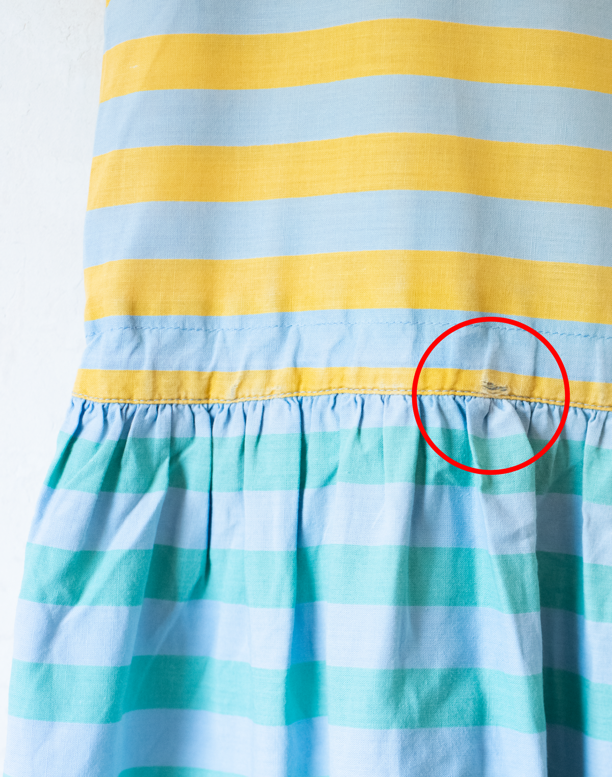 Striped dress with colorful boats | 13-14 years