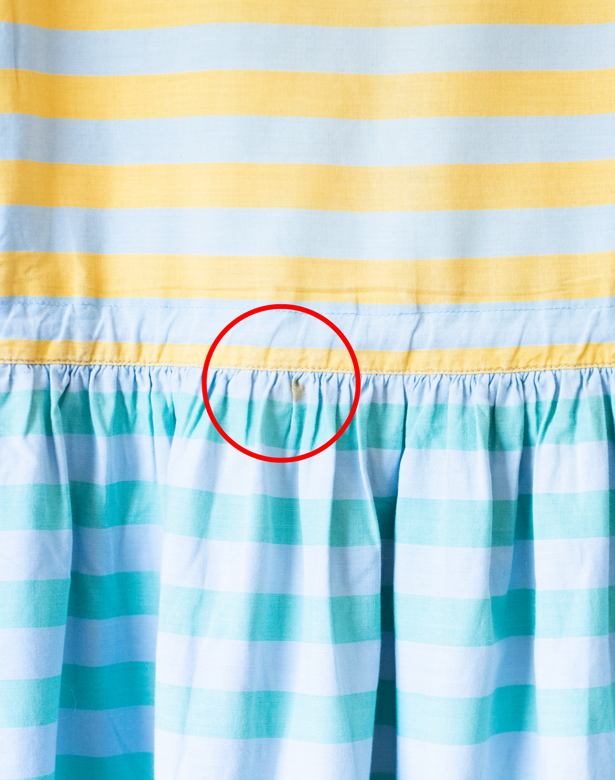 Striped dress with colorful boats | 13-14 years