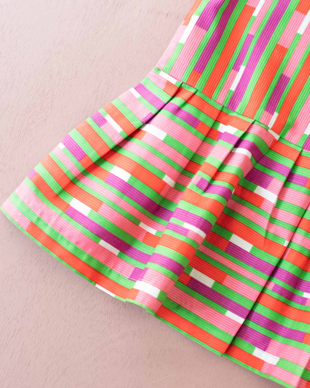 Colorful striped dress from the 70s | 3-4 years