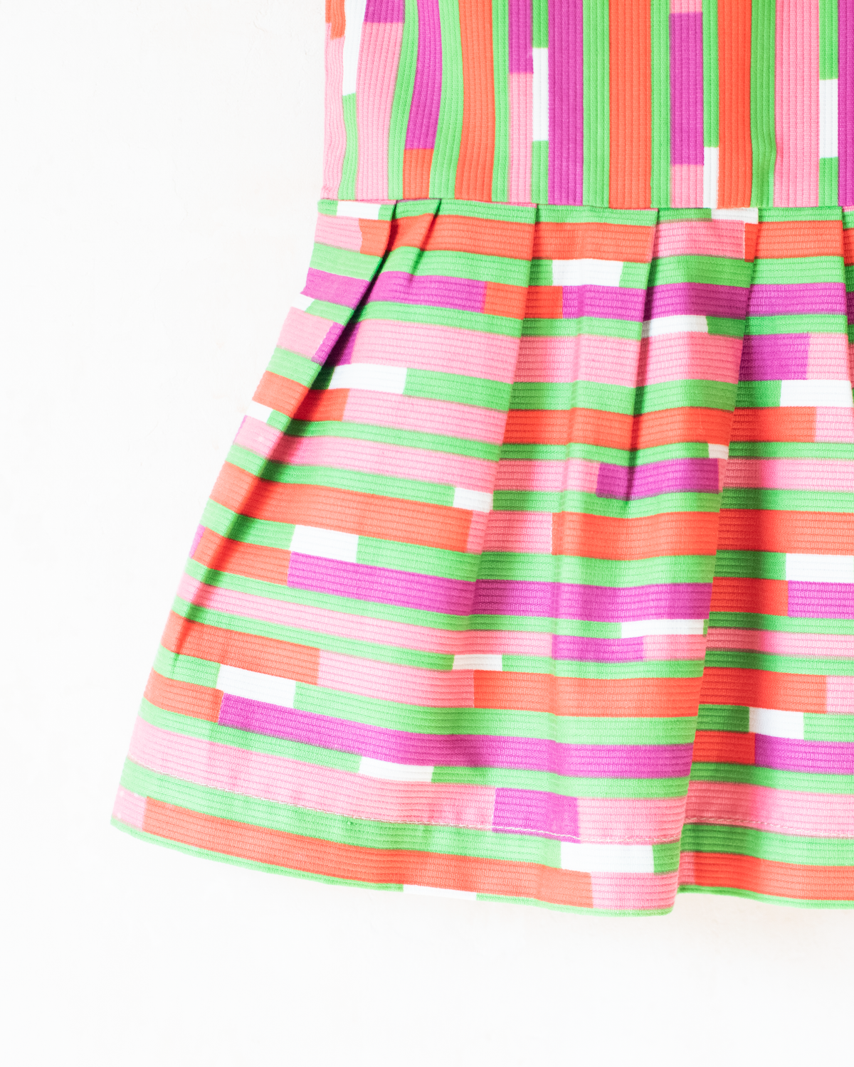 Colorful striped dress from the 70s | 3-4 years