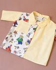 Upcycled shirt with Babar the King | 2-3 years
