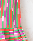 שמלת פסים צבעונית מהסבנטיז | 3-4 שנים