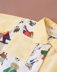 Upcycled shirt with Babar the King | 2-3 years
