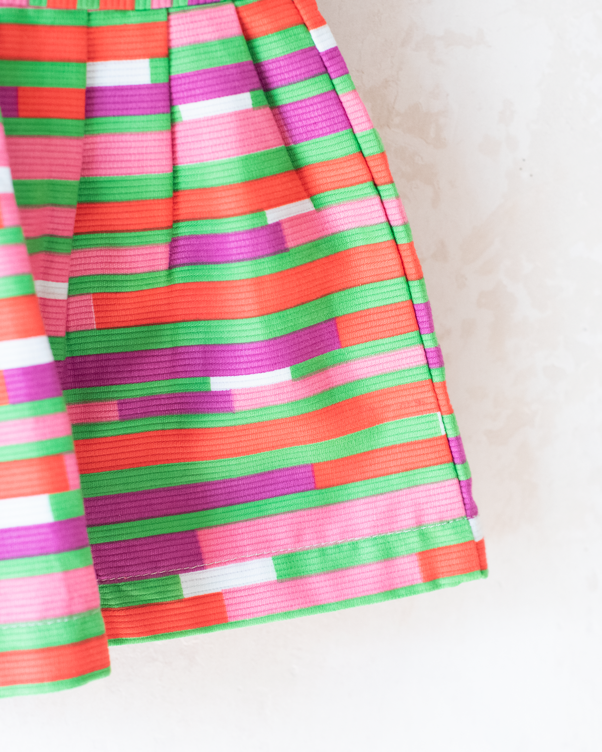Colorful striped dress from the 70s | 3-4 years