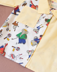 Upcycled shirt with Babar the King | 2-3 years