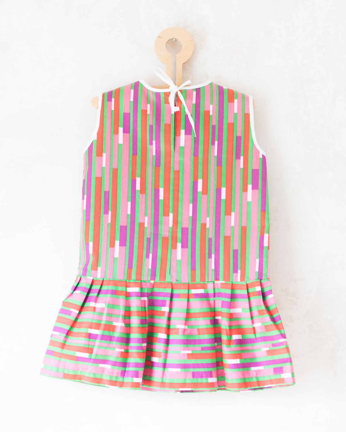 Colorful striped dress from the 70s | 3-4 years