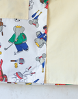 Upcycled shirt with Babar the King | 2-3 years