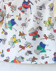 Upcycled shirt with Babar the King | 2-3 years