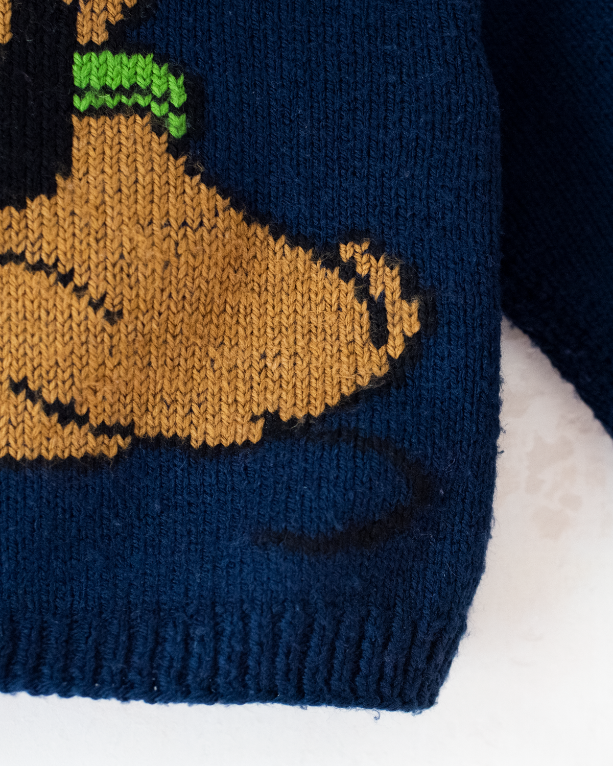 Blue wool sweater with Pluto | 12-18 months