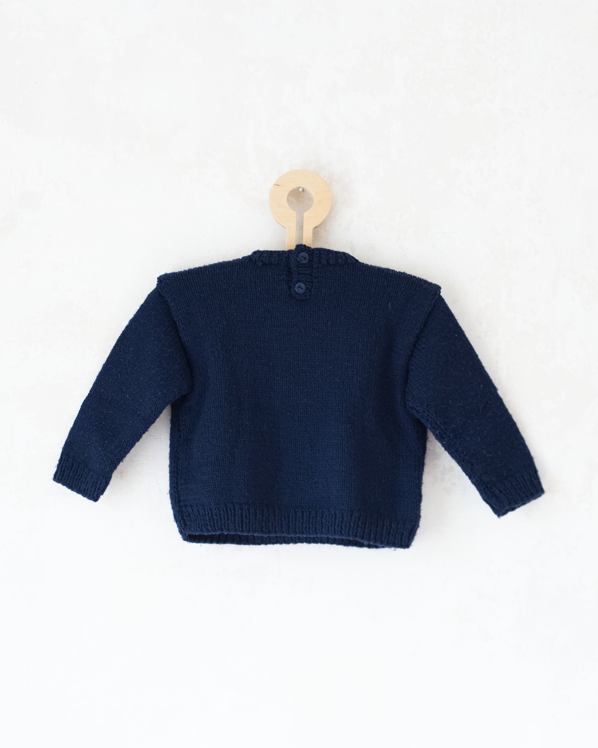 סריג צמר כחול עם פלוטו | 12-18 חודשים