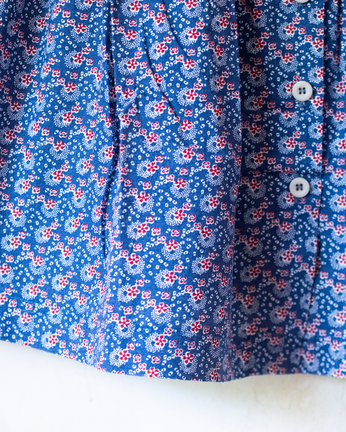 Nineties floral dress with plaid | 4-5 years