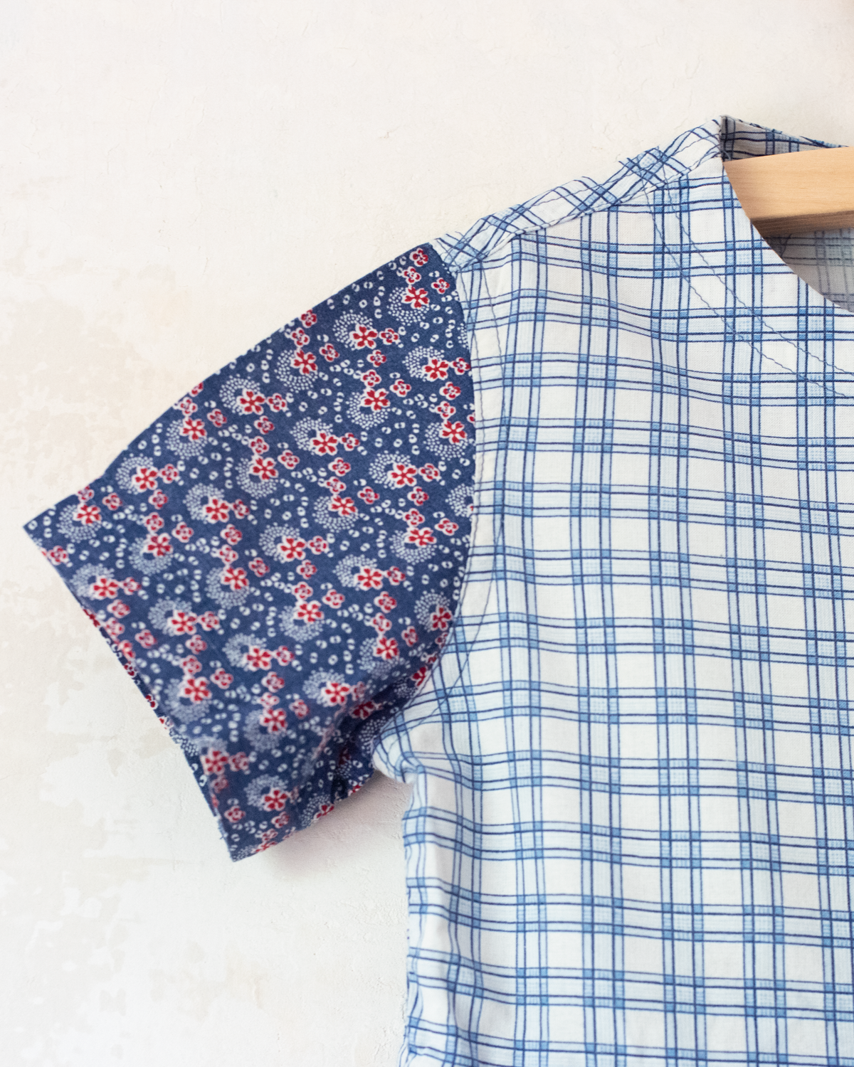 Nineties floral dress with plaid | 4-5 years