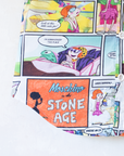 Button-down shirt with Flintstones comic prints | By Moschino | 6-7 years