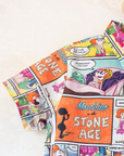 Button-down shirt with Flintstones comic prints | By Moschino | 6-7 years